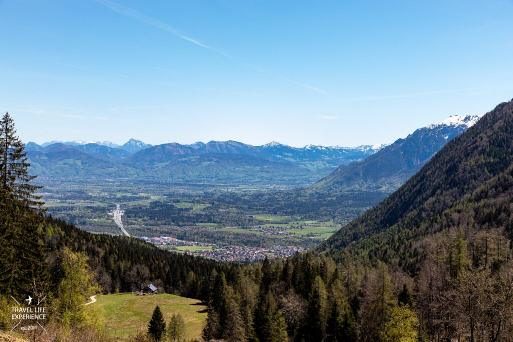 Ausblick ins Berchtesgadener Land