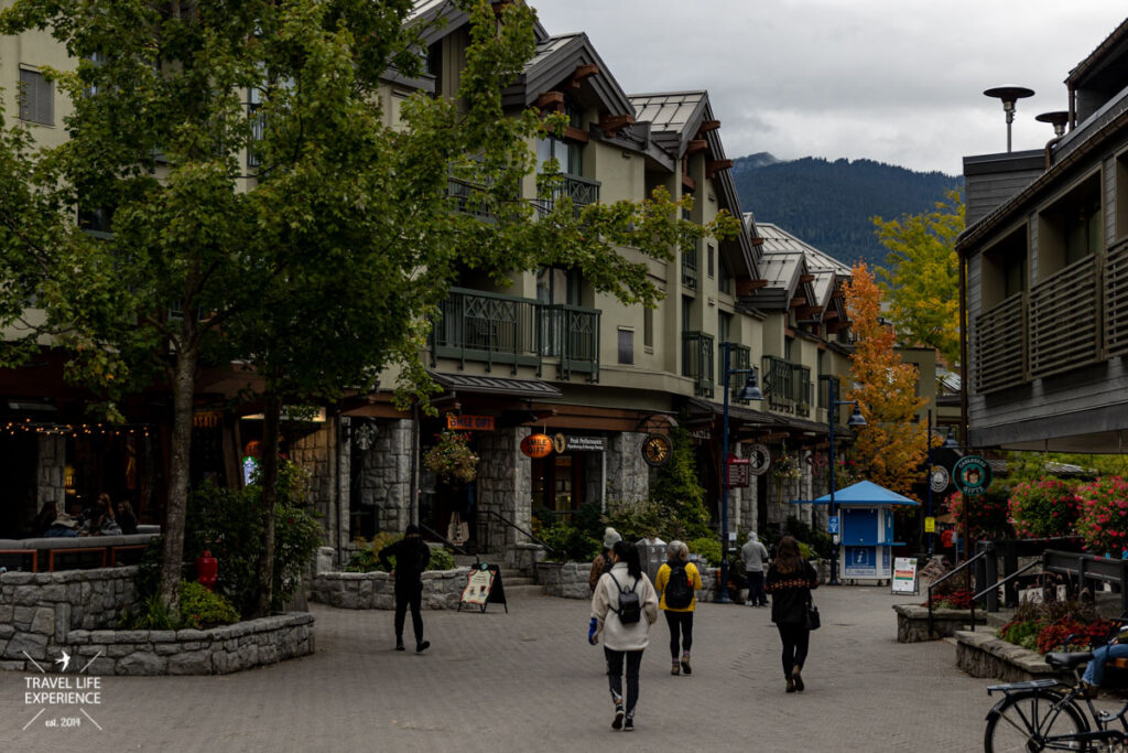 Innenstadt von Whistler in British Columbia