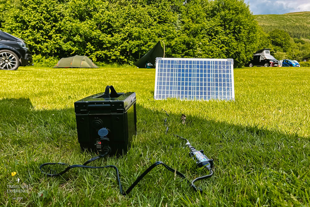 Dachzelt Ausrüstung Solarpanel
