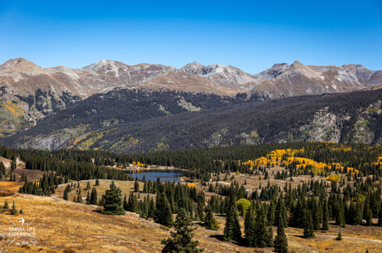 Die Rocky Mountains in Colorado am Million Dollar Highway in Colorado Die Rocky Mountains in Colorado am Million Dollar Highway in Colorado