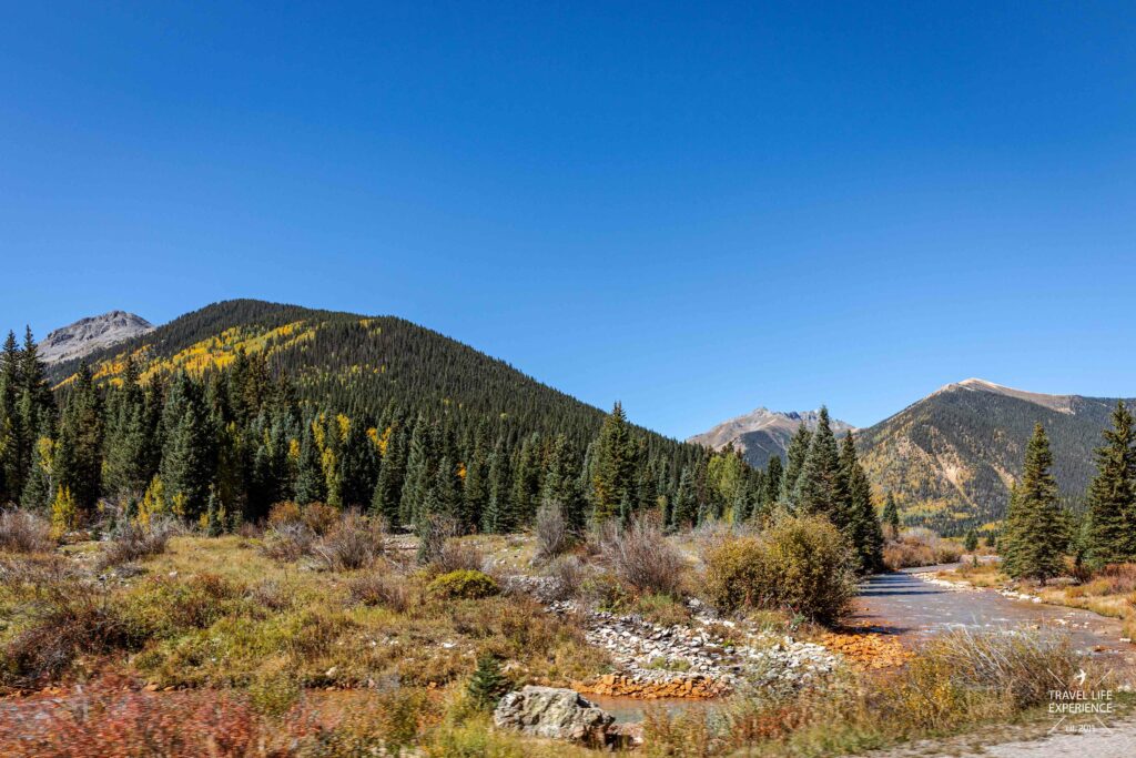 Landschaft am Million Dollar Highway in Colorado