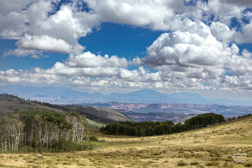 Ausblick vom Homestead Overlook am Scenic Byway 12 in Utah