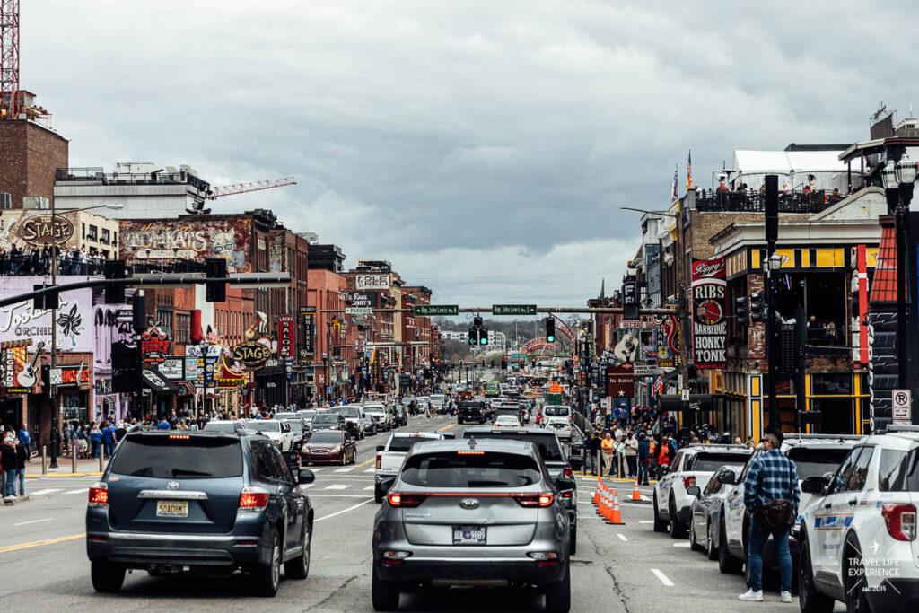 Die Broadway Street in Nashville