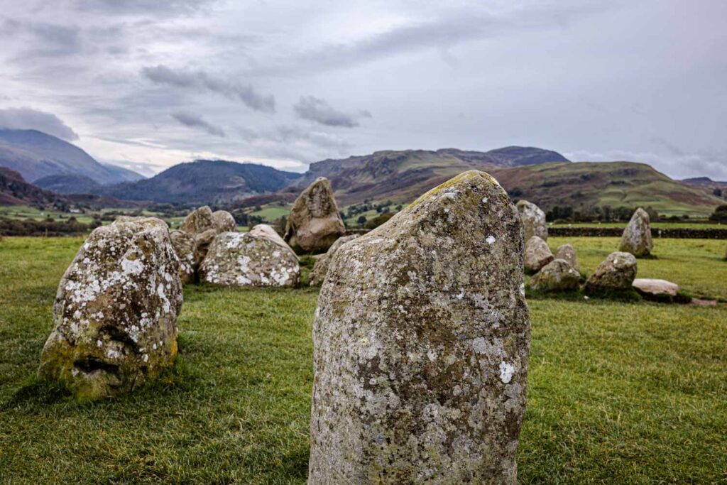 Ein 5000 Jahre alter Steinkreise im Lake District: der Castlerigg Stonecircle