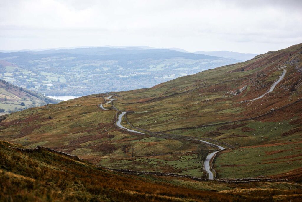 Blick vom Kirstone Pass auf "The Struggle"