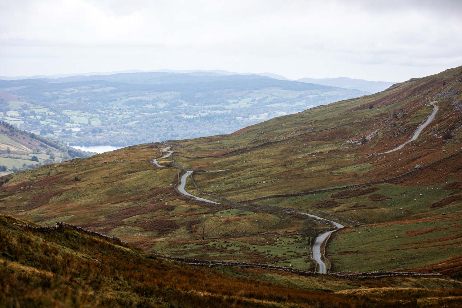 Blick vom Kirstone Pass auf "The Struggle"