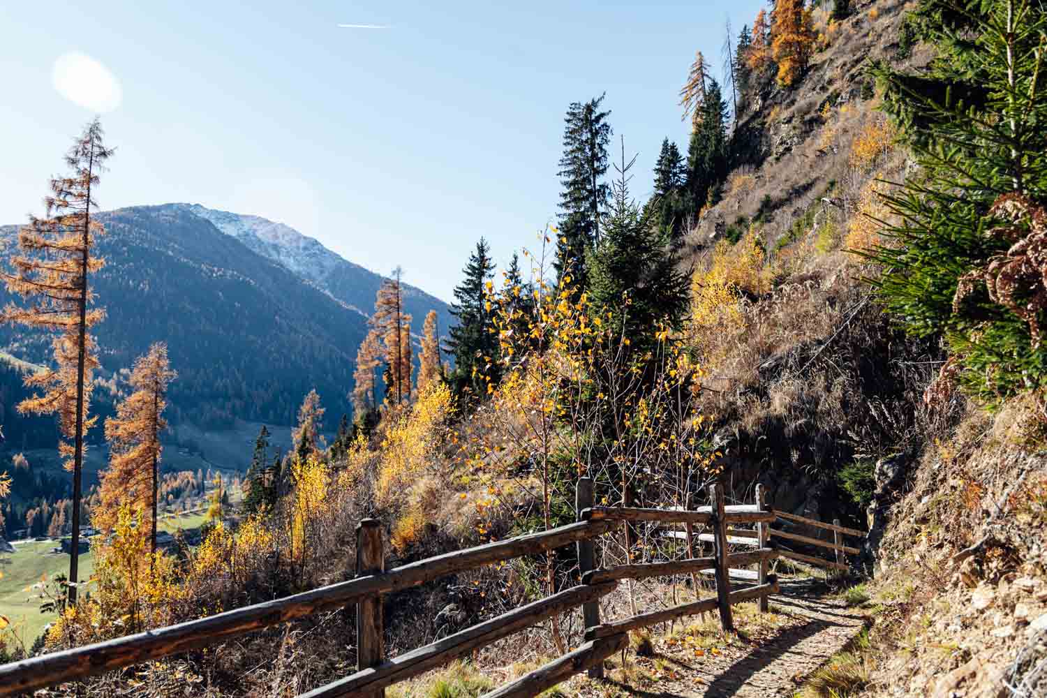 Südtirol außerhalb der Saison: Ultental im November