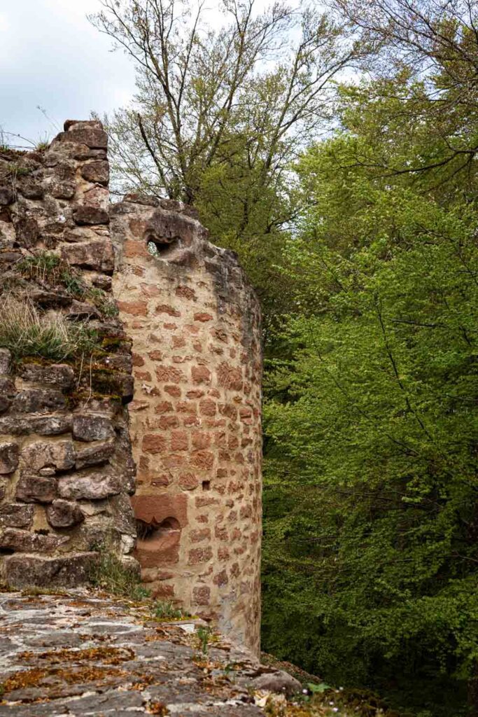 Wanderung zur Burg Schöneck und Wineck: Burg Schöneck ist frei zugänglich und kann auf eigene Faust erkundet werden