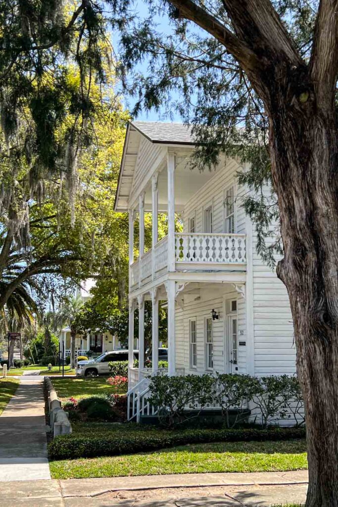 Schnuckelige Wohnhäuser in Fernandina Beach auf Amelia Island in Florida