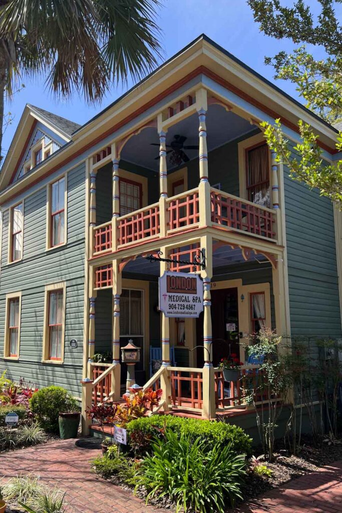 Schnuckelige Wohnhäuser in Fernandina Beach auf Amelia Island in Florida