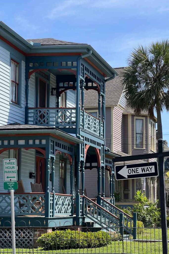 Schnuckelige Wohnhäuser in Fernandina Beach auf Amelia Island in Florida
