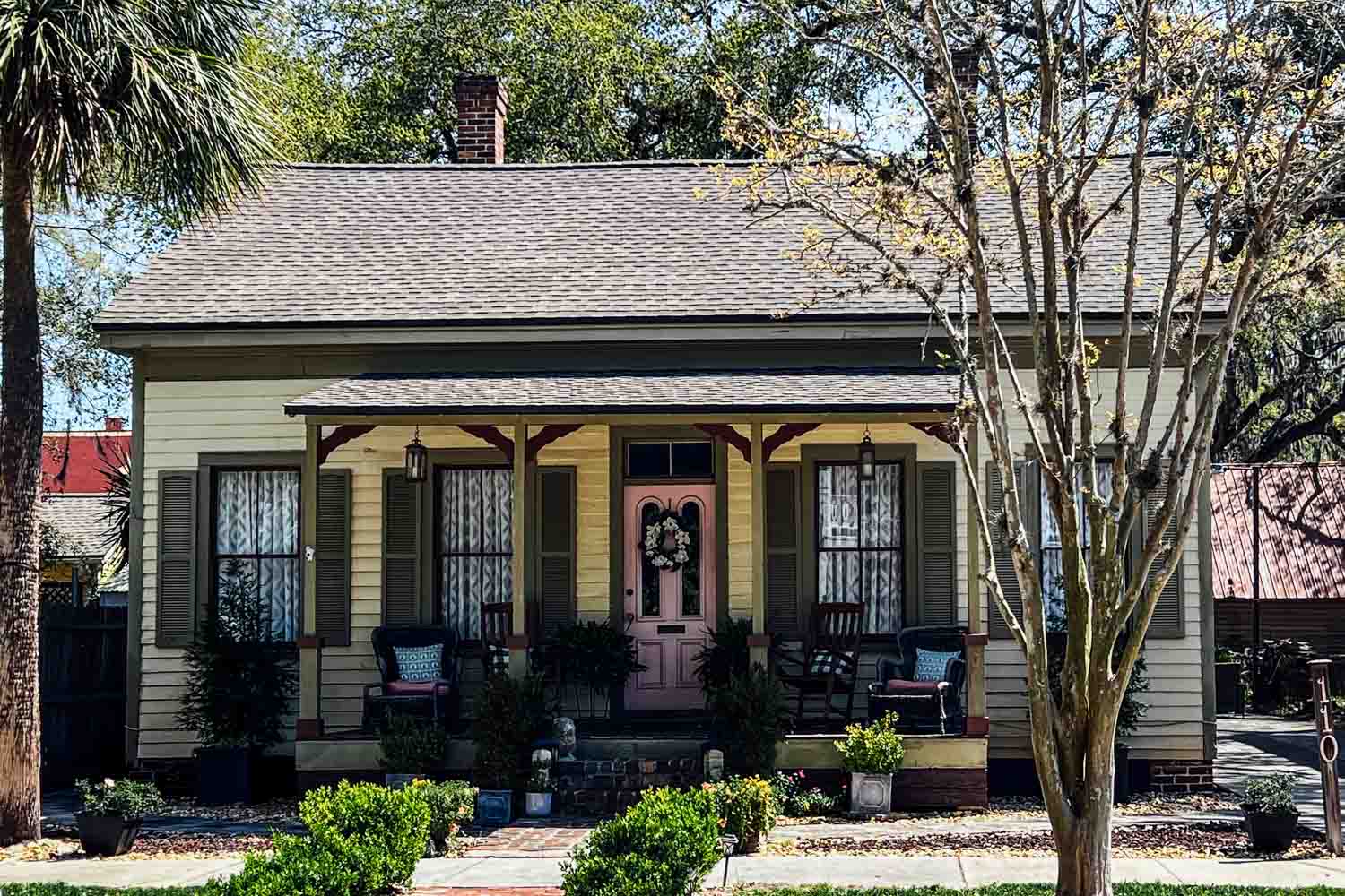 Schnuckelige Wohnhäuser in Fernandina Beach auf Amelia Island in Florida