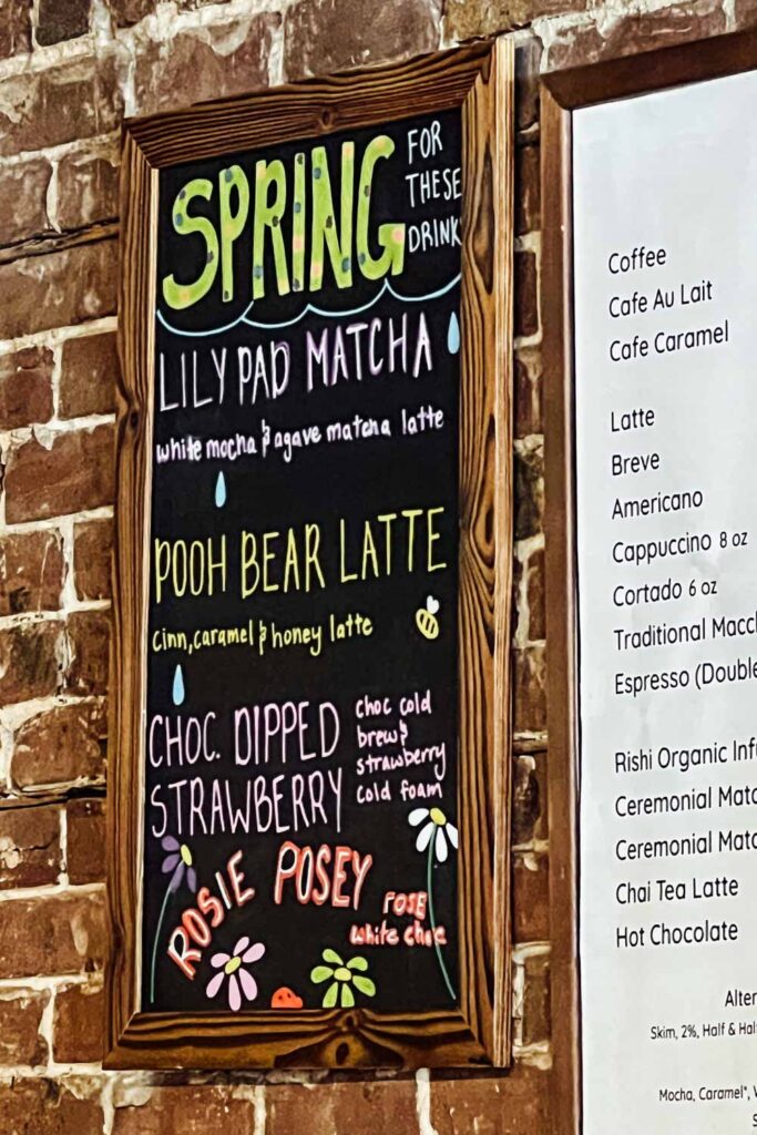 Tolle Kaffee Kreationen im Amelia Island Coffee